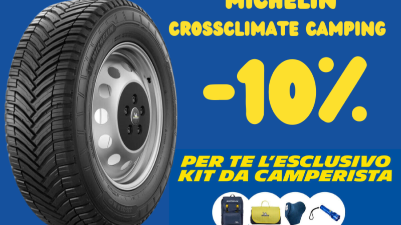 SCONTO 10% Michelin CrossClimate Camping e OMAGGIO