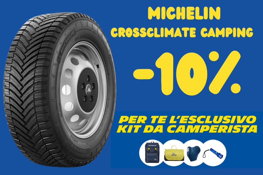 SCONTO 10% Michelin CrossClimate Camping e OMAGGIO